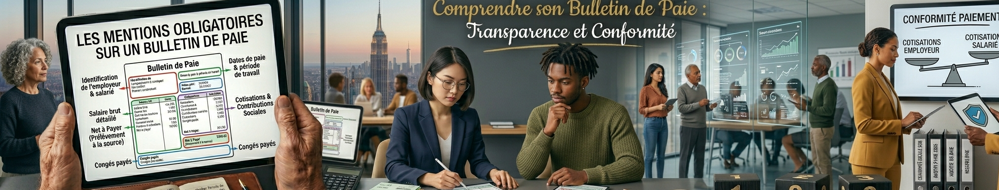 Les mentions obligatoires sur un bulletin de paie